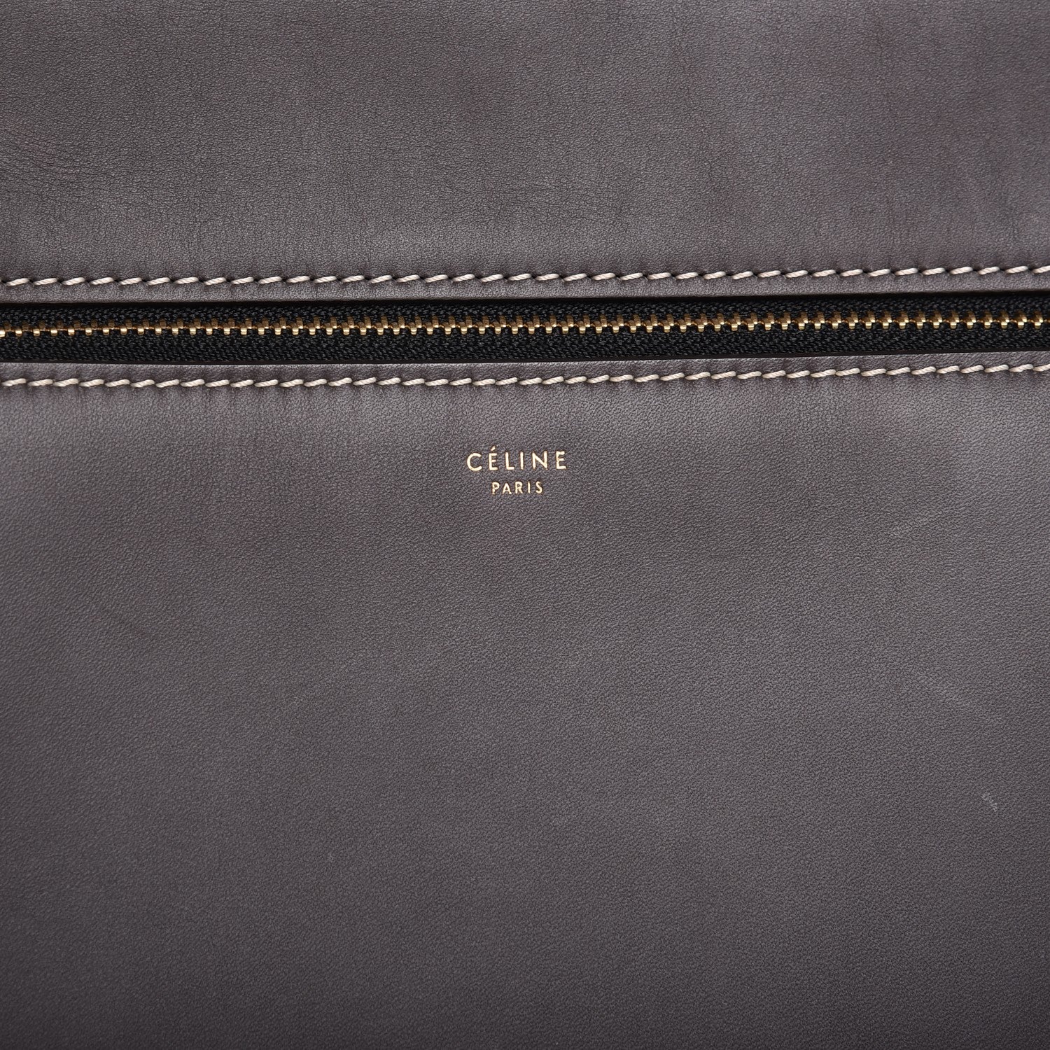 Celine Smooth Calfskin Medium Edge Shoulder Bag Grey 6 of 8