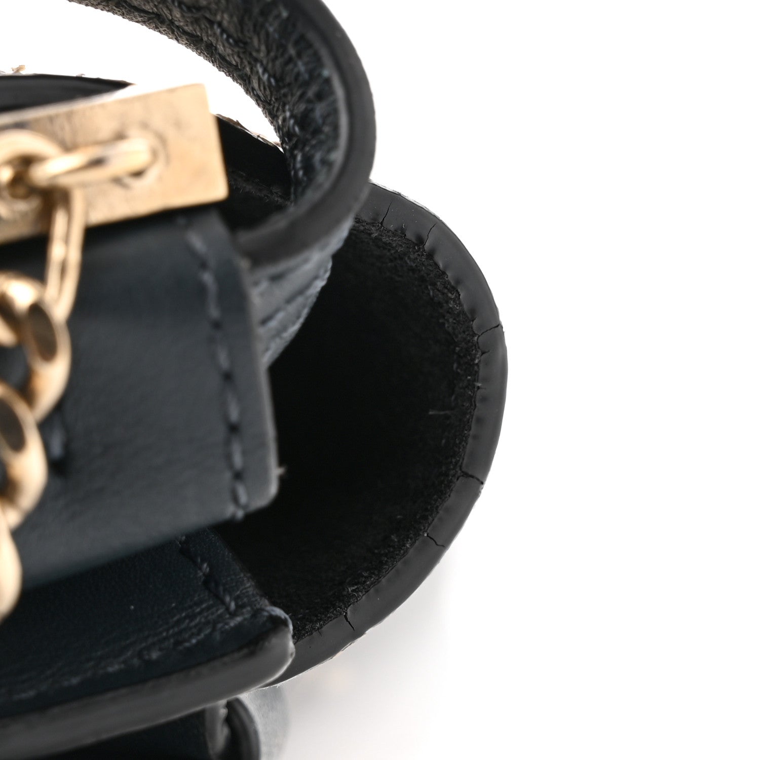 Chloe Snakeskin Calfskin Small Faye Shoulder Bag Blue 13 of 14