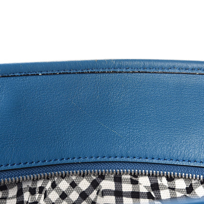 MCM Visetos Medium Anya Shopper Tote Blue 6 of 11