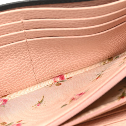 Gucci Calfskin Garden Continental Wallet Black 6 of 9