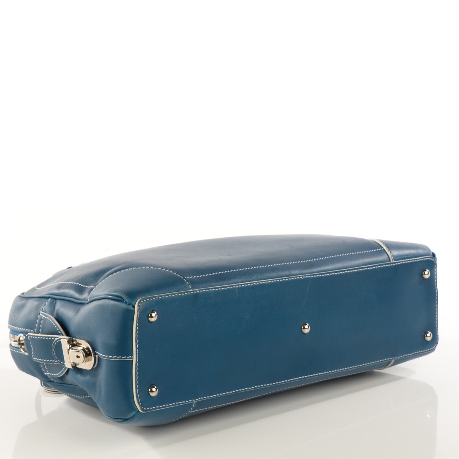 Marc Jacobs Calfskin Venetia Satchel Blue 5 of 11