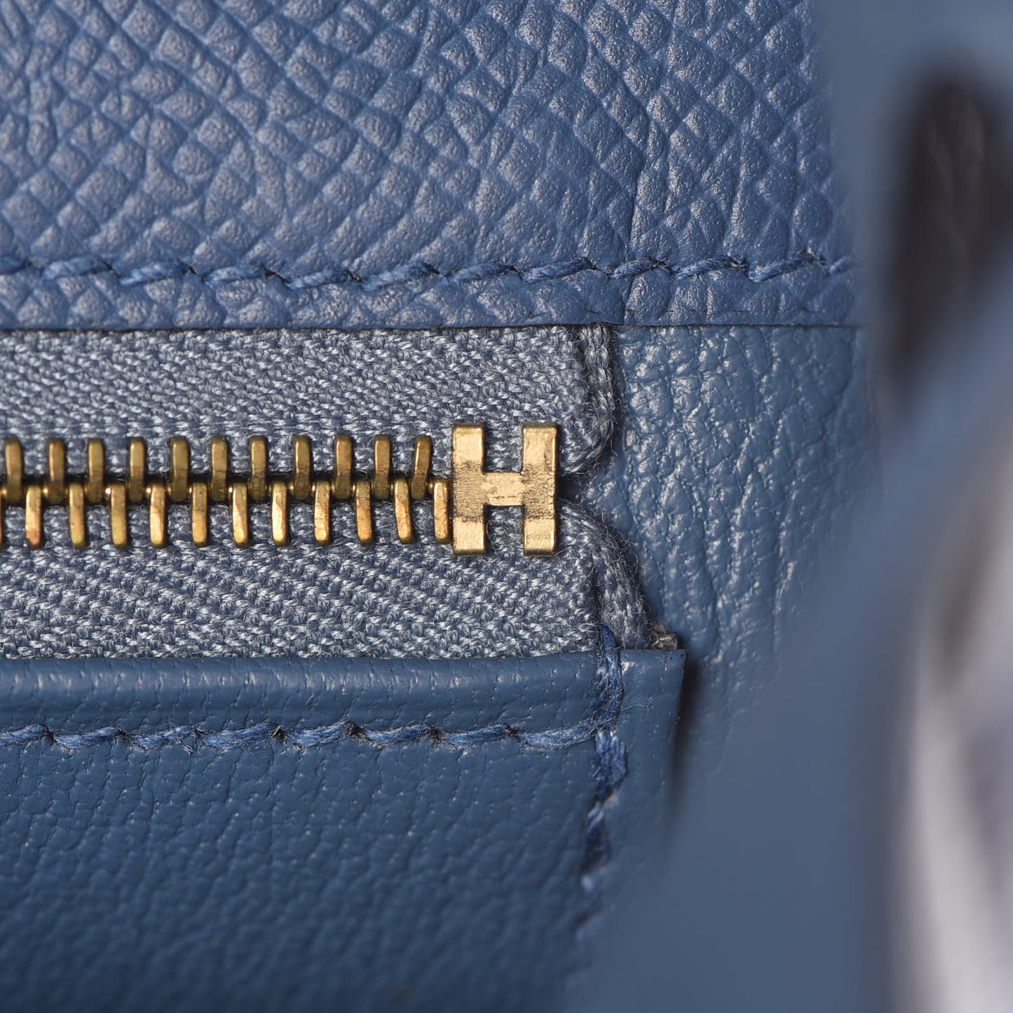 Epsom Kelly Sellier 28 Bleu Agate