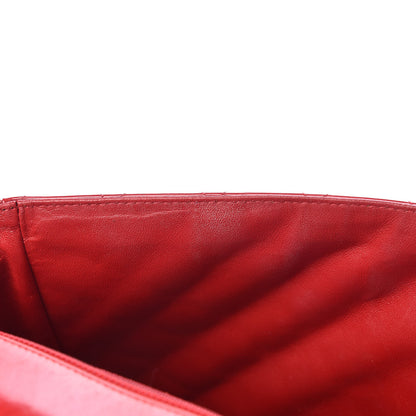 Chanel Patent Quilted Maxi Single Flap Red 7 of 12