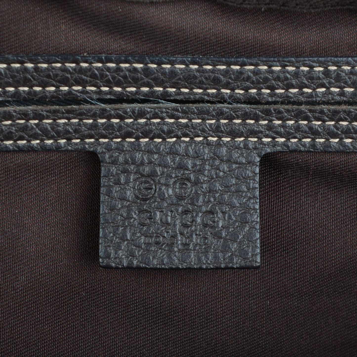 Crystal Monogram Medium Joy Boston Dark Brown