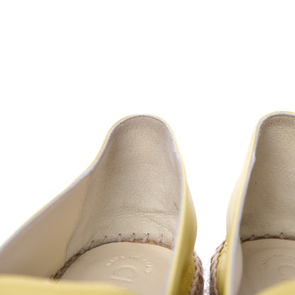 Chanel Lambskin CC Espadrilles 41 Yellow 12 of 15