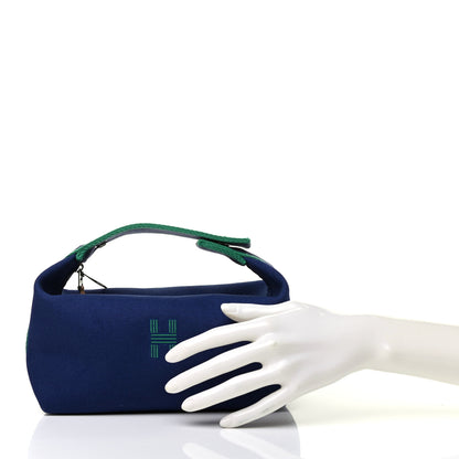 Hermes Canvas Small Bride-A-Brac Pouch Marine 2 of 6