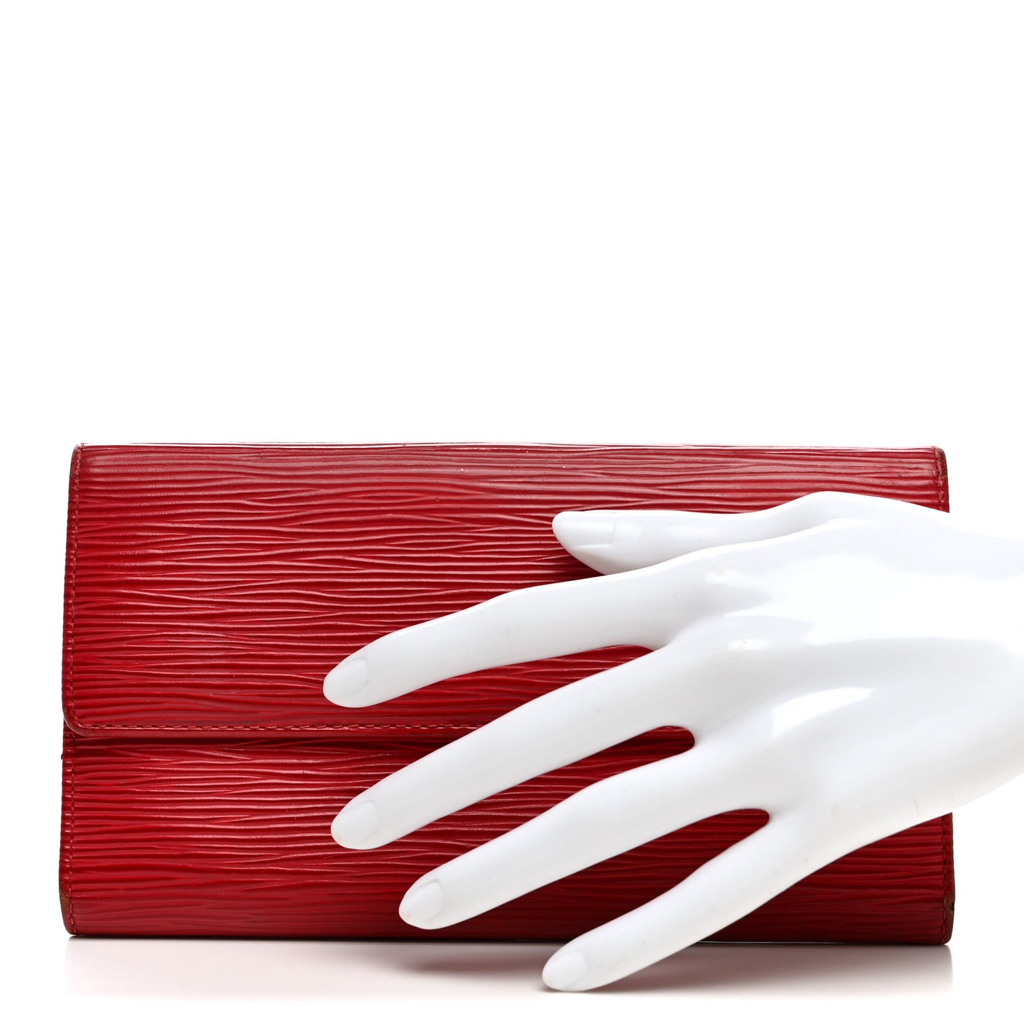 Epi Porte Tresor International Wallet Castillan Red