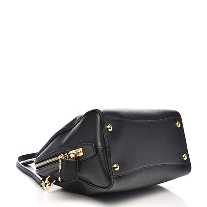 Prada Saffiano Lux Bowler Black 4 of 14