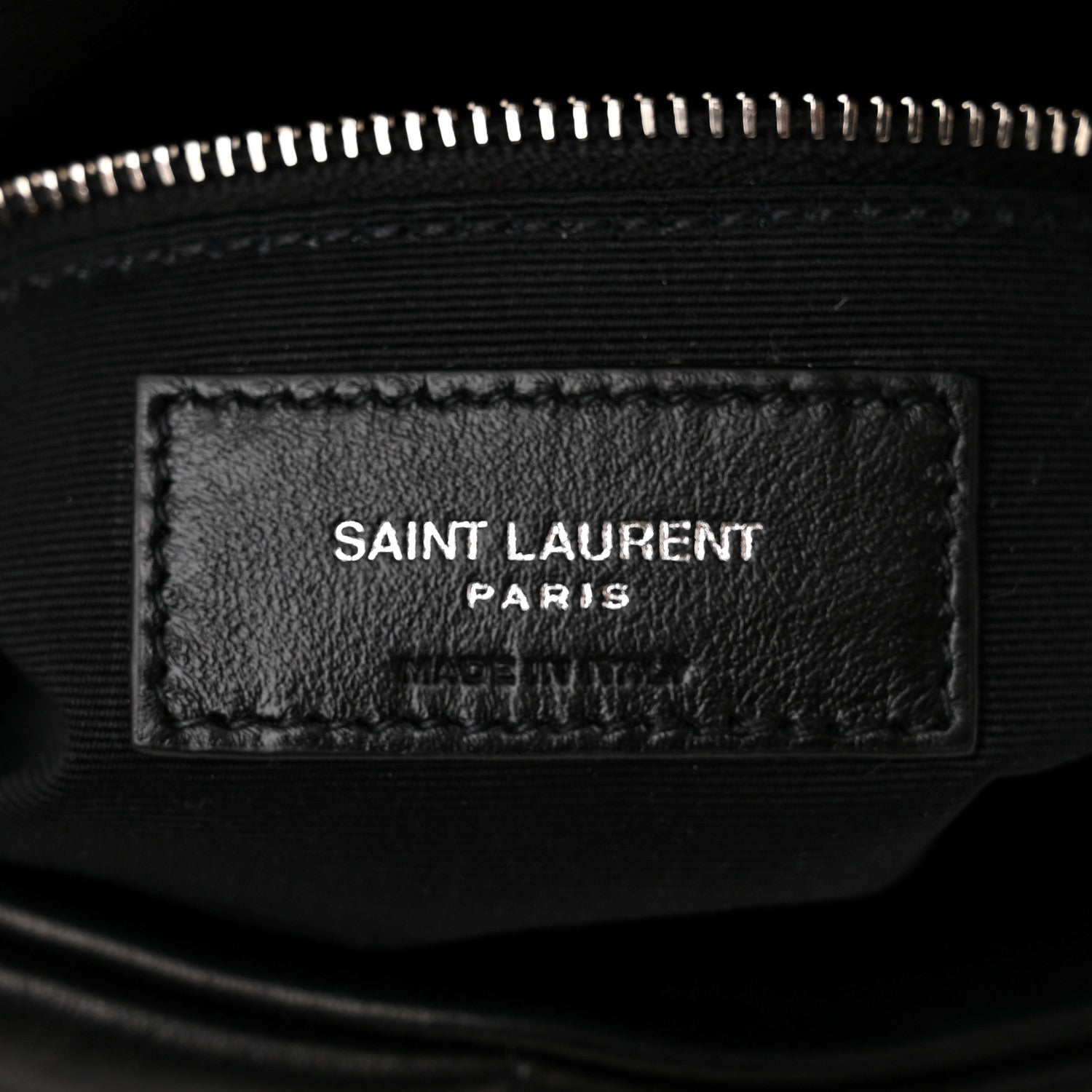 Saint Laurent Lambskin Quilted Medium Loulou Puffer Monogram Chain Satchel Black 6 of 10