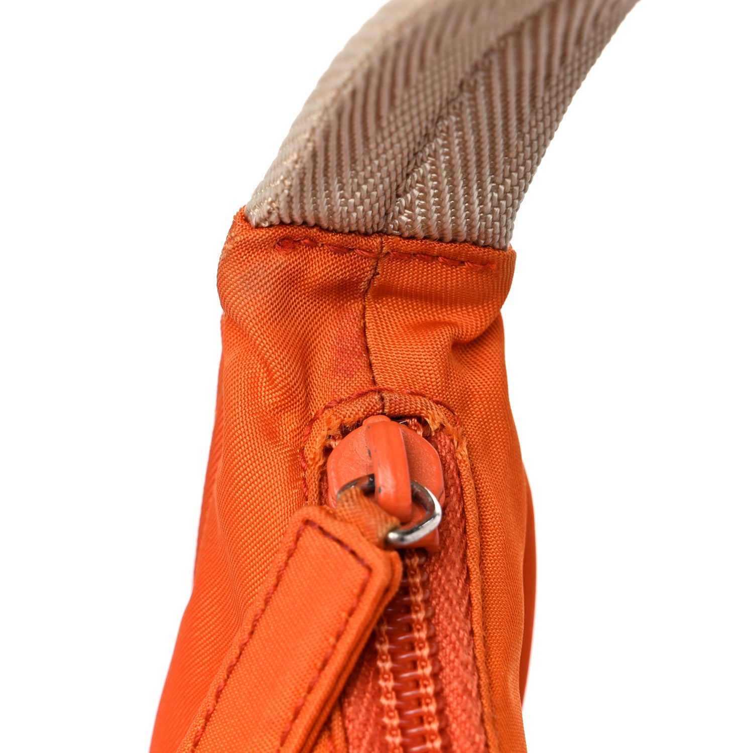 Prada Tessuto Nylon Sport Shoulder Bag Orange 12 of 13