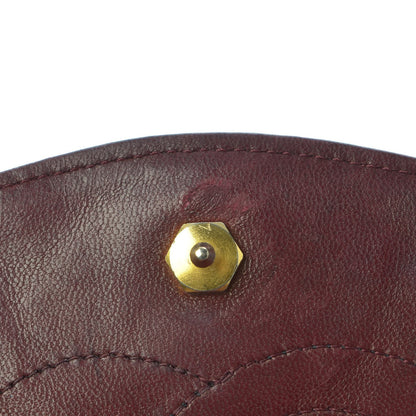 Chanel Lambskin Diagonal Quilted Small Single Flap Dark Red 5 of 11