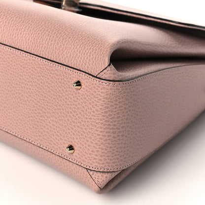 Gucci Dollar Calfskin Medium Interlocking G Top Handle Shoulder Bag Soft Pink 10 of 10