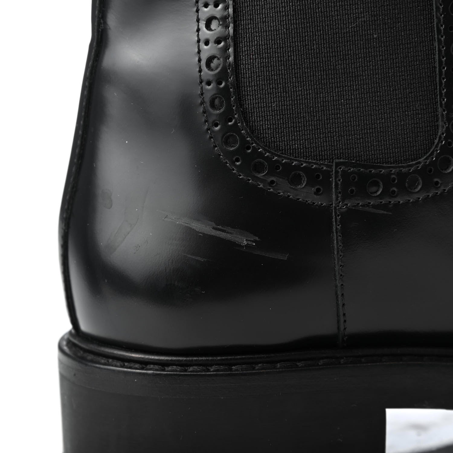 Christian Dior Calfskin Tartan D-Order Low Boot 37.5 Black Off White 12 of 12