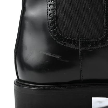 Christian Dior Calfskin Tartan D-Order Low Boot 37.5 Black Off White 12 of 12