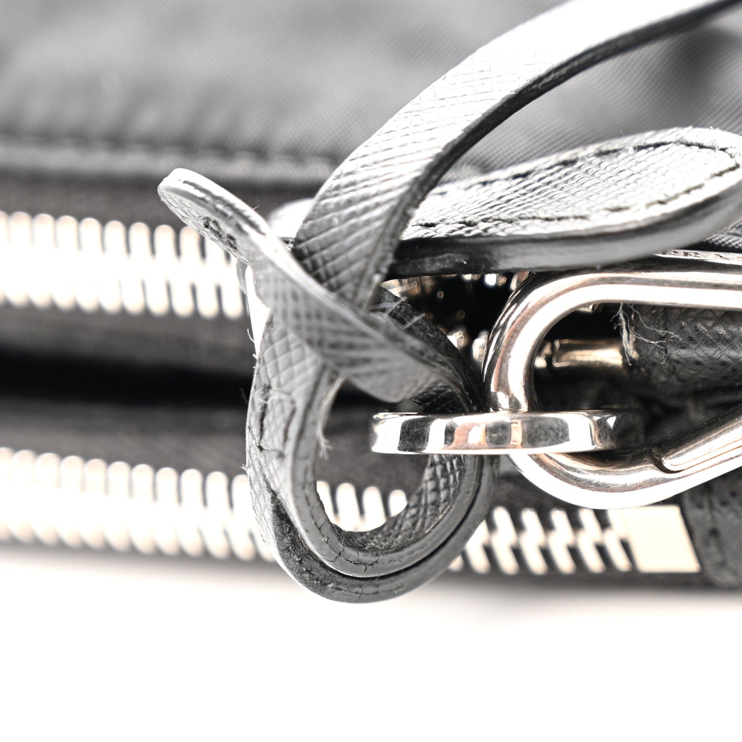 Prada Re-Nylon Saffiano Re-Edition 2000 Double Zip Crossbody Bag Black 14 of 15