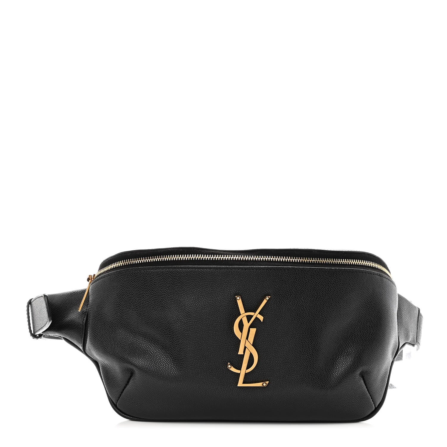 Saint Laurent Grain De Poudre Monogram Belt Bag Black 1 of 18