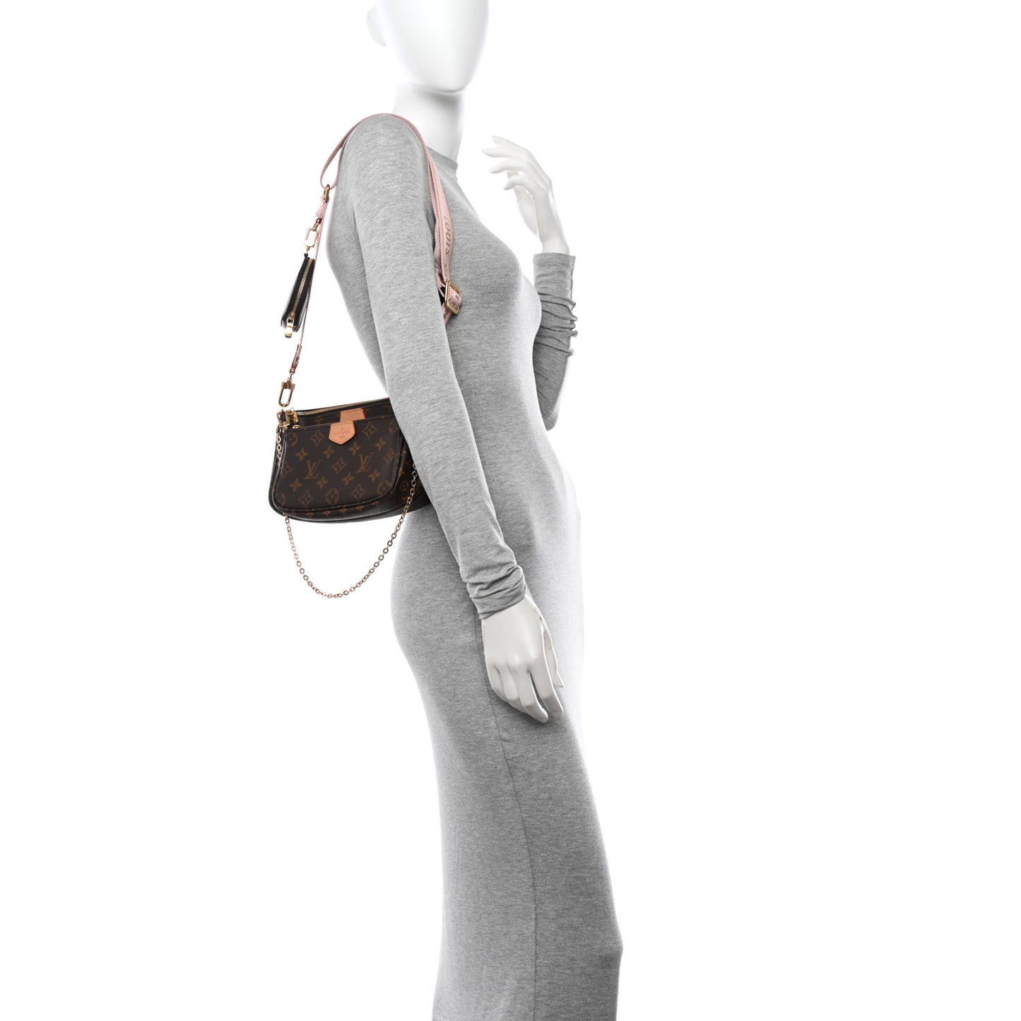 Monogram Multi Pochette Accessories Rose Clair