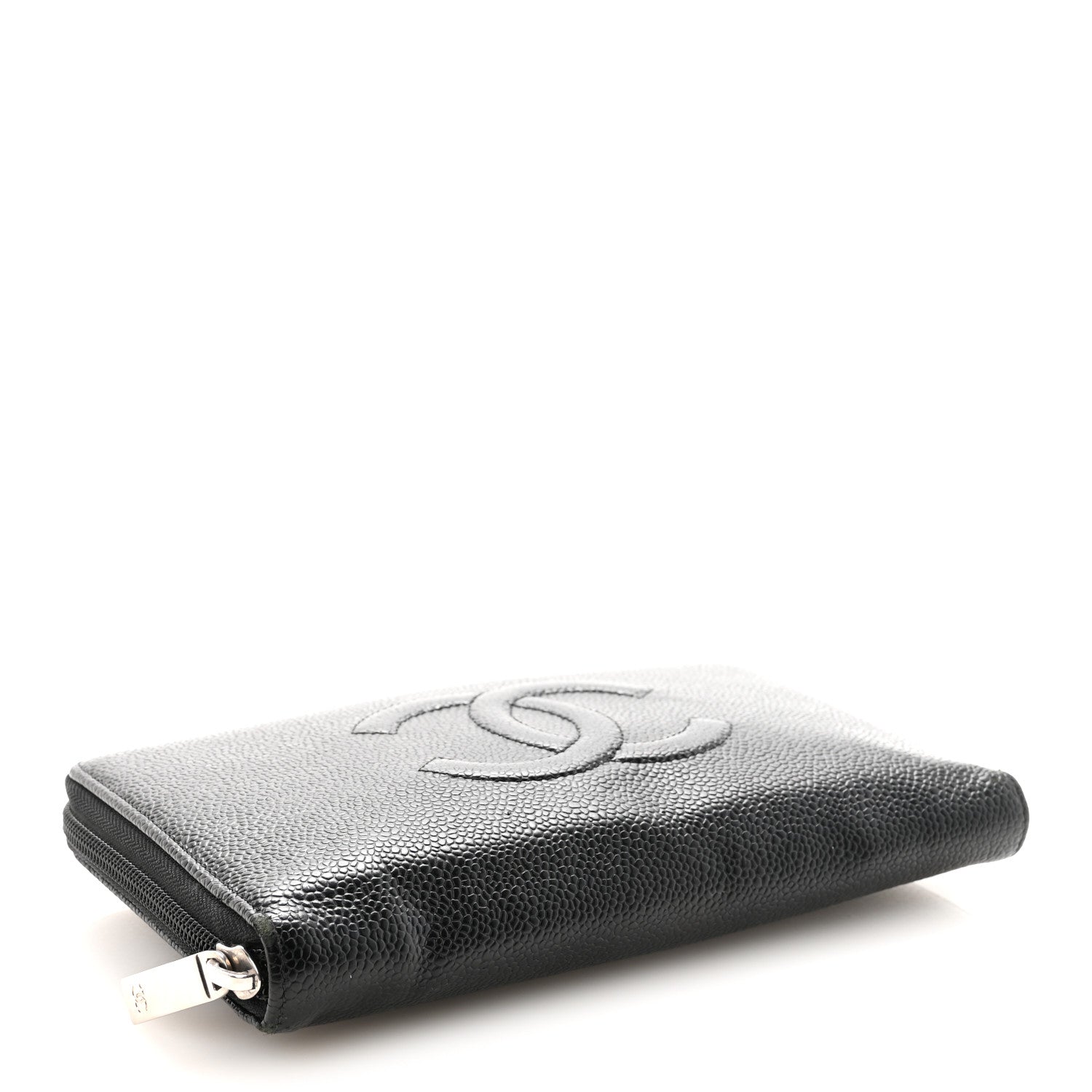 Chanel Caviar Large CC Timeless Zip Around Organizer Wallet Black 4 of 9