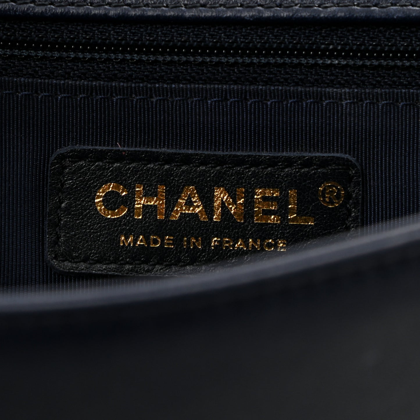 Lambskin Quilted New Medium Boy Flap Navy