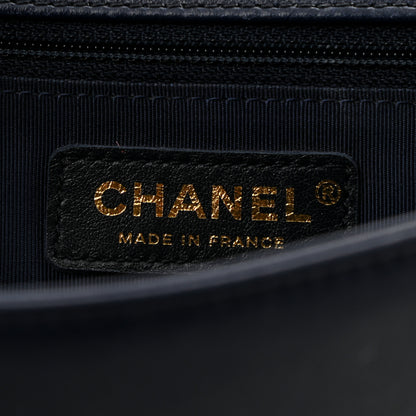 Chanel Lambskin Quilted New Medium Boy Flap Navy 6 of 10