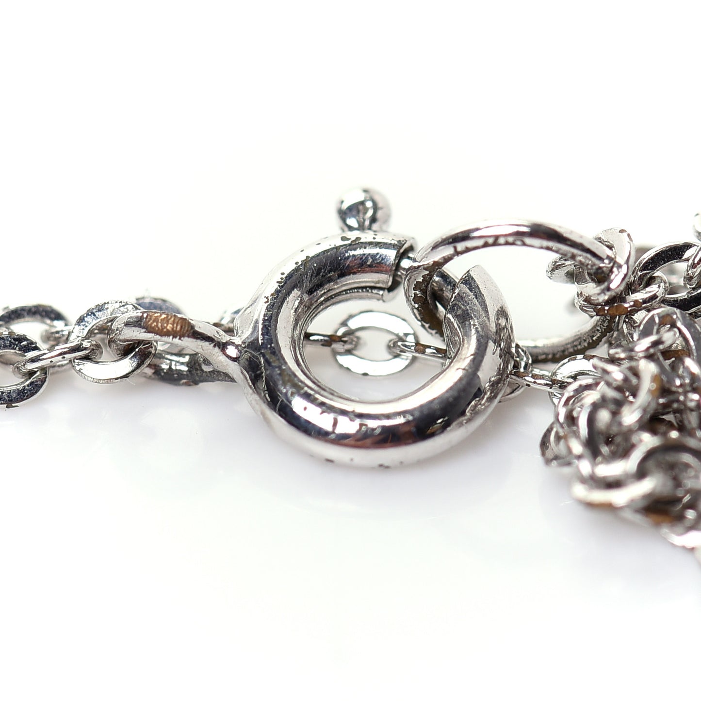 Metal Logo Necklace Silver