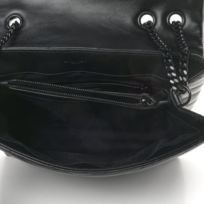 Saint Laurent Calfskin Y Quilted Monogram Medium Loulou Chain Satchel Black 5 of 10