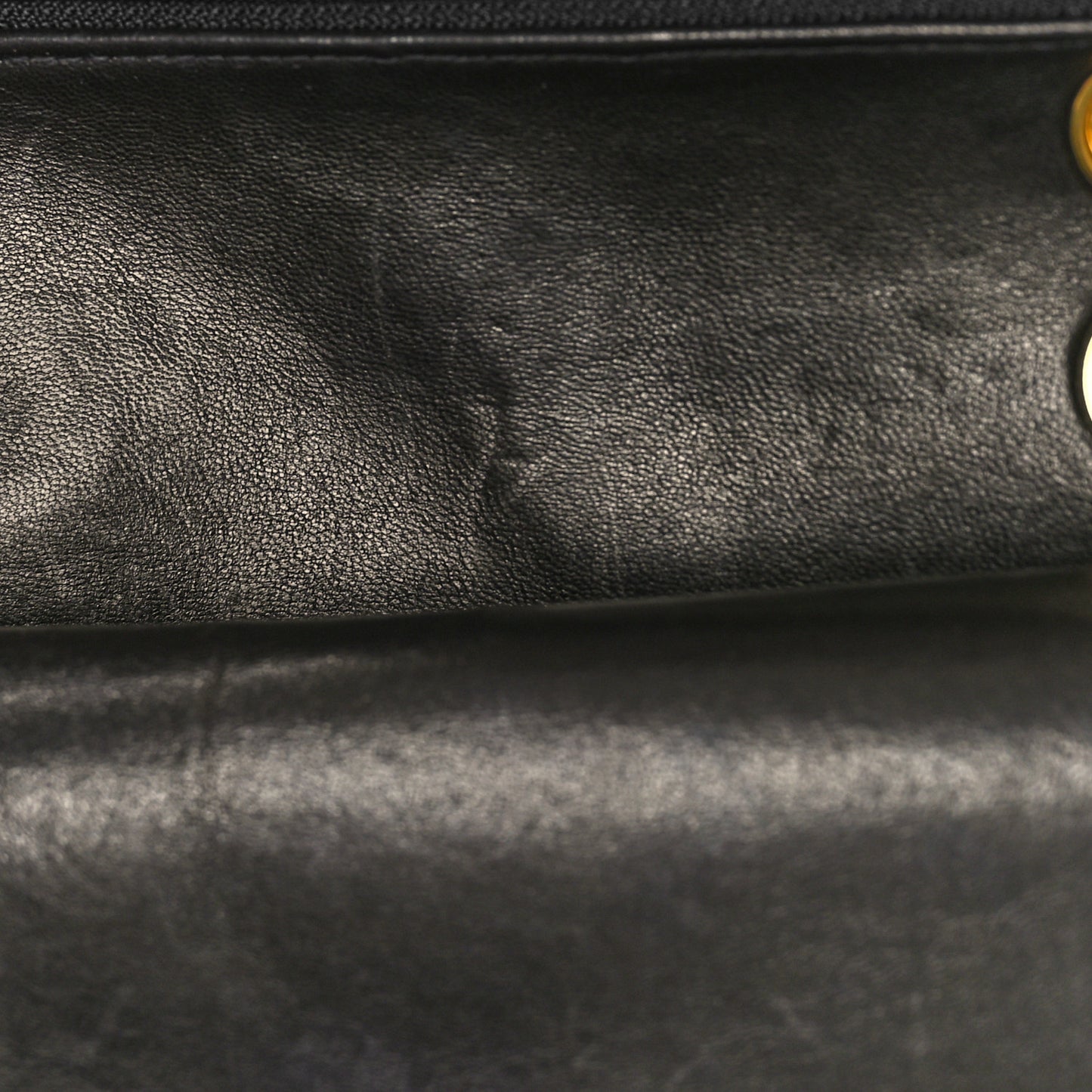 Lambskin Quilted Small Double Flap Black