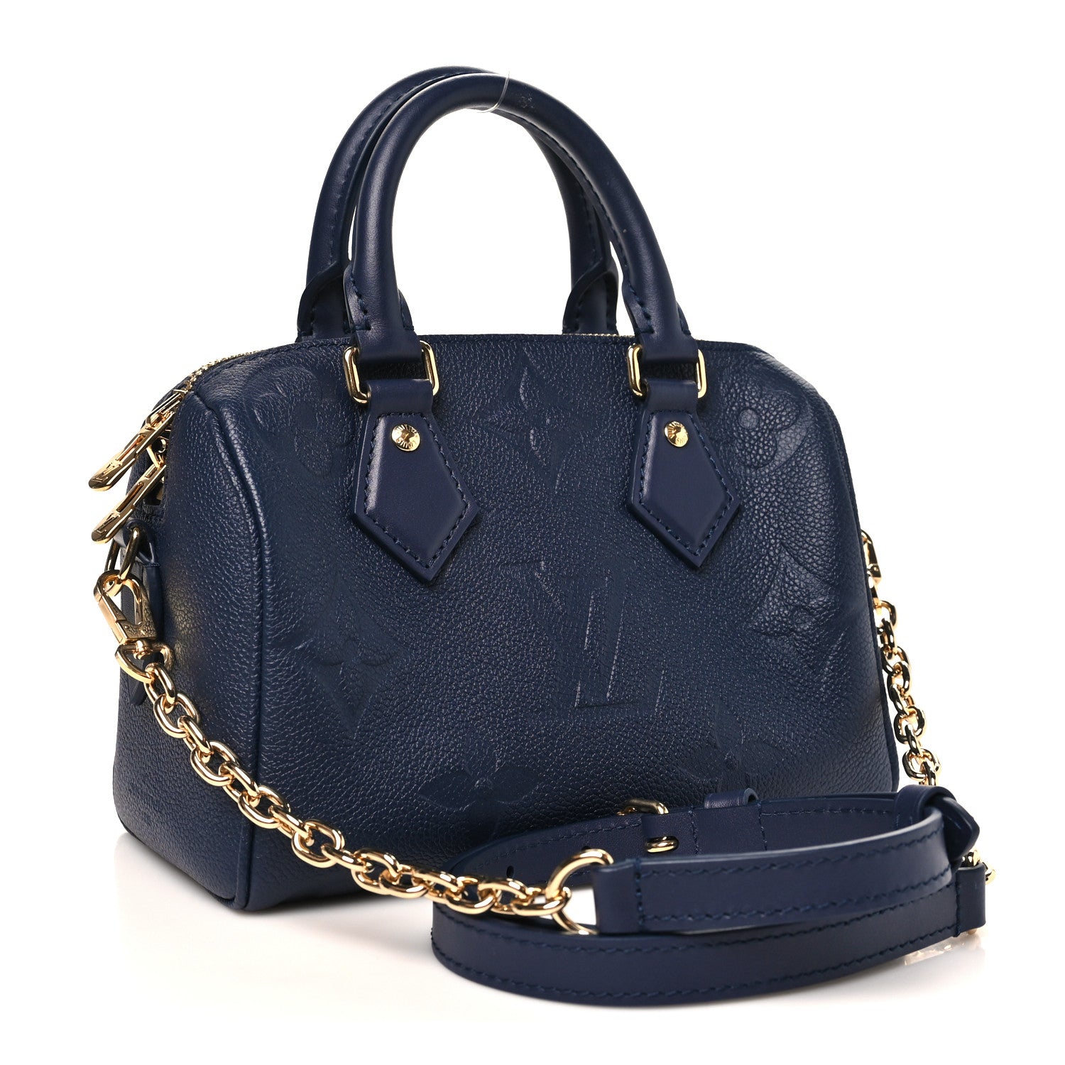 Louis Vuitton Empreinte Monogram Giant Speedy Bandouliere 20 Navy 3 of 9