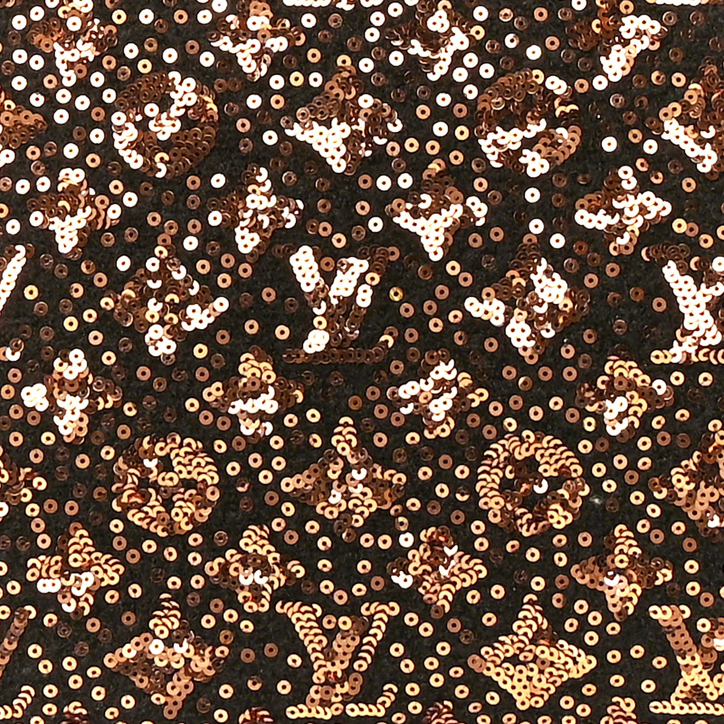 Sequin Monogram Sunshine Express North South Gold