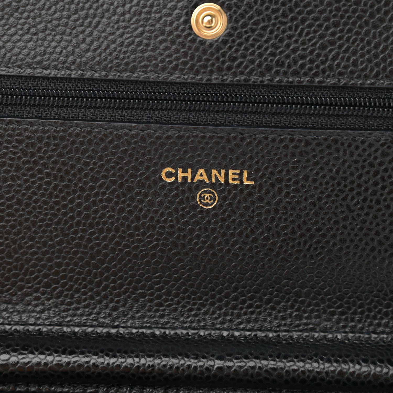 Chanel Caviar Quilted Wallet On Chain WOC Black 6 of 12