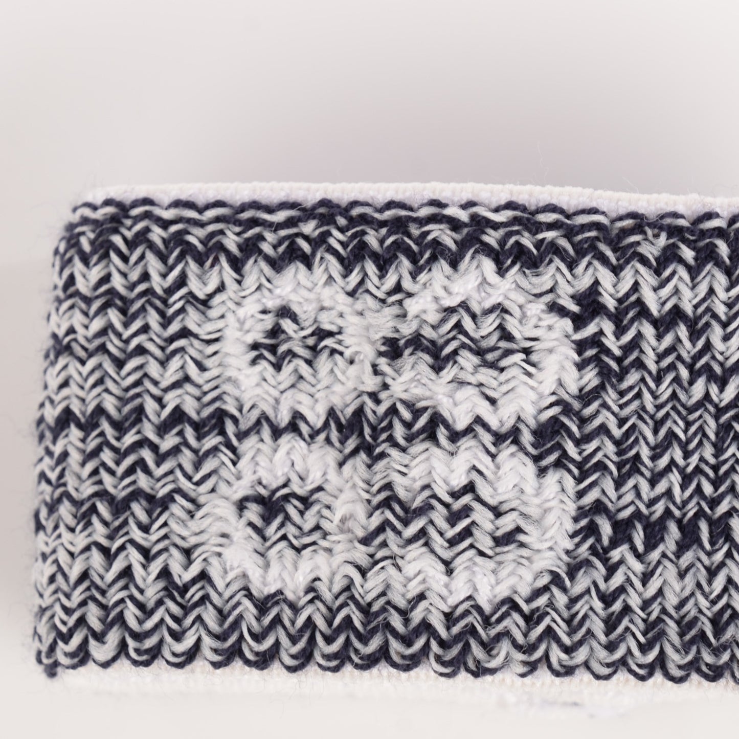 Knit Coco CC Headband Wristband Set Black White