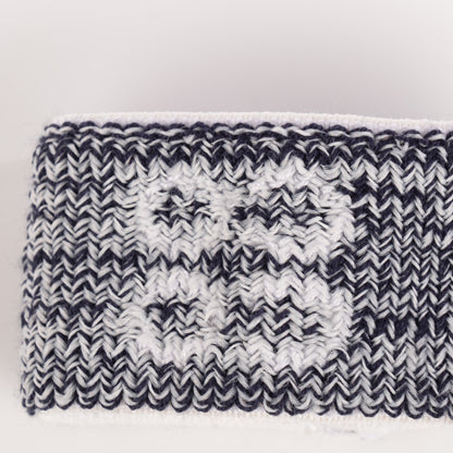 Chanel Knit Coco CC Headband Wristband Set Black White 7 of 8