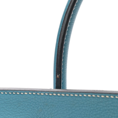 Hermes Taurillon Clemence JPG Birkin 42 Blue Jean 13 of 13