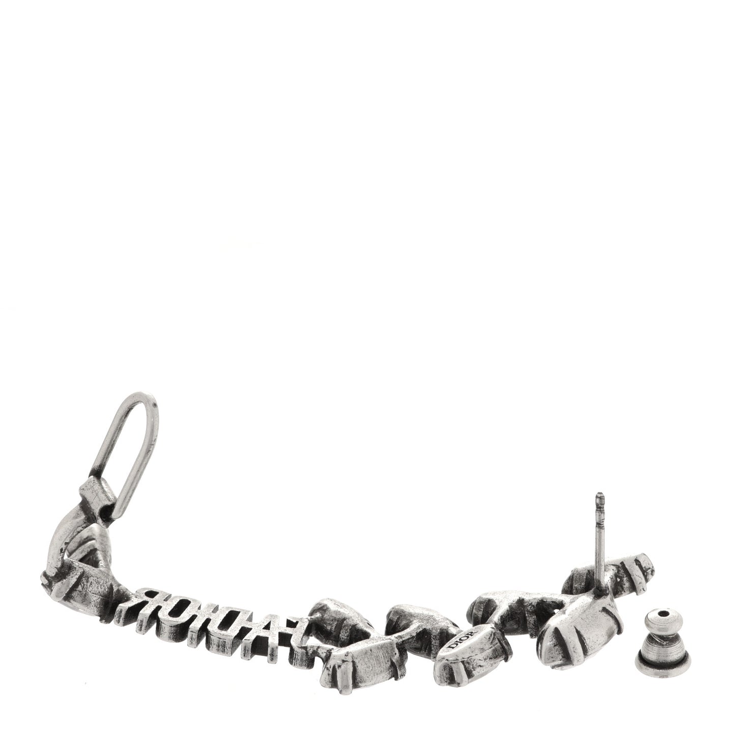 Metal Crystal J'Adior Laurier Ear Cuff Silver