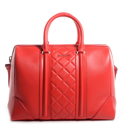 Givenchy Lambskin Quilted Large Lucrezia Red 1 of 9