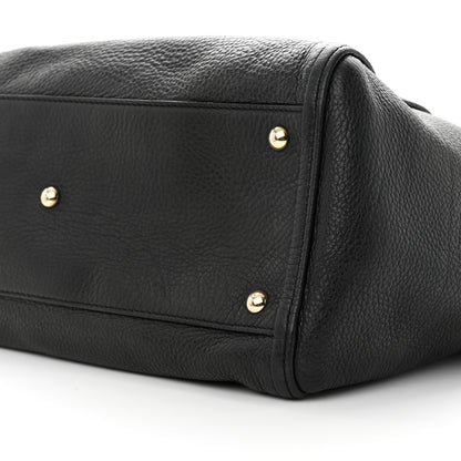 Gucci Pebbled Calfskin Medium Soho Shoulder Bag Black 10 of 13