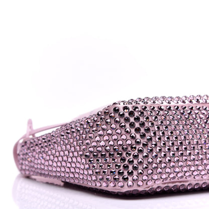 Prada Satin Crystal Mini Re-Edition 2000 Bag Alabastro 7 of 9