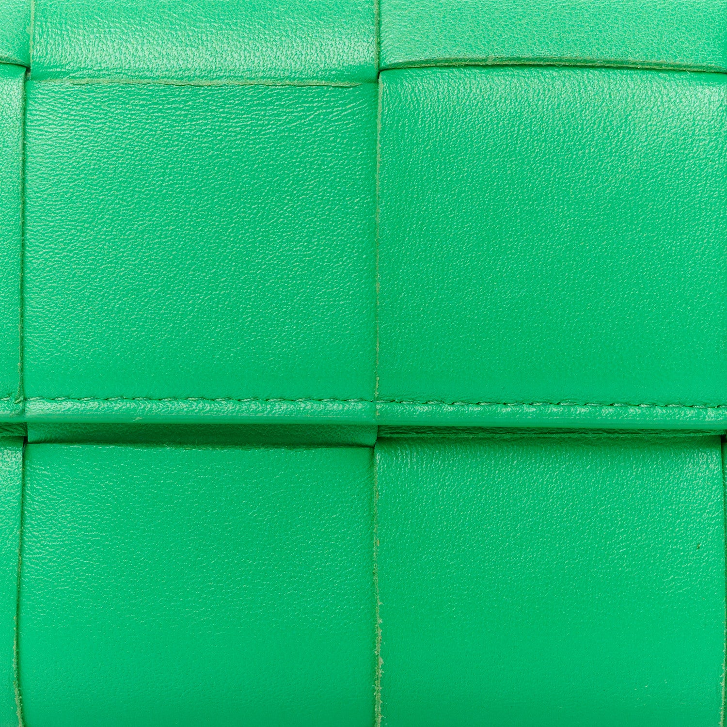 Bottega Veneta Lambskin Maxi Intreccio Cassette Flap Wallet Parakeet 7 of 9