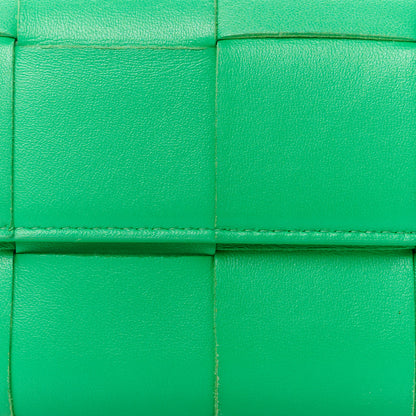 Bottega Veneta Lambskin Maxi Intreccio Cassette Flap Wallet Parakeet 7 of 9