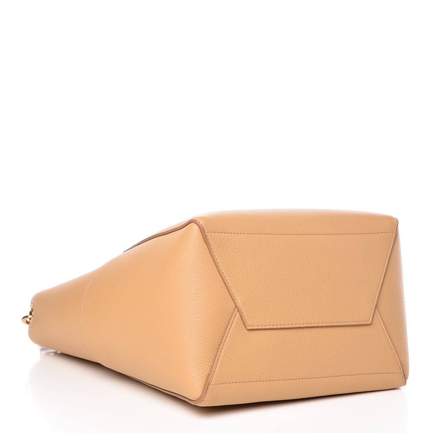 Celine Soft Grained Calfskin Sangle Bucket Bag Cumin 4 of 9
