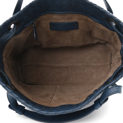 Bottega Veneta Nappa Intrecciato Small Bella Tote Navy 4 of 10