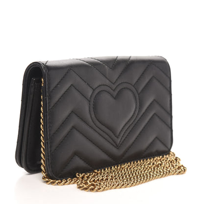 Gucci Calfskin Matelasse GG Marmont Mini Bag Black 3 of 13