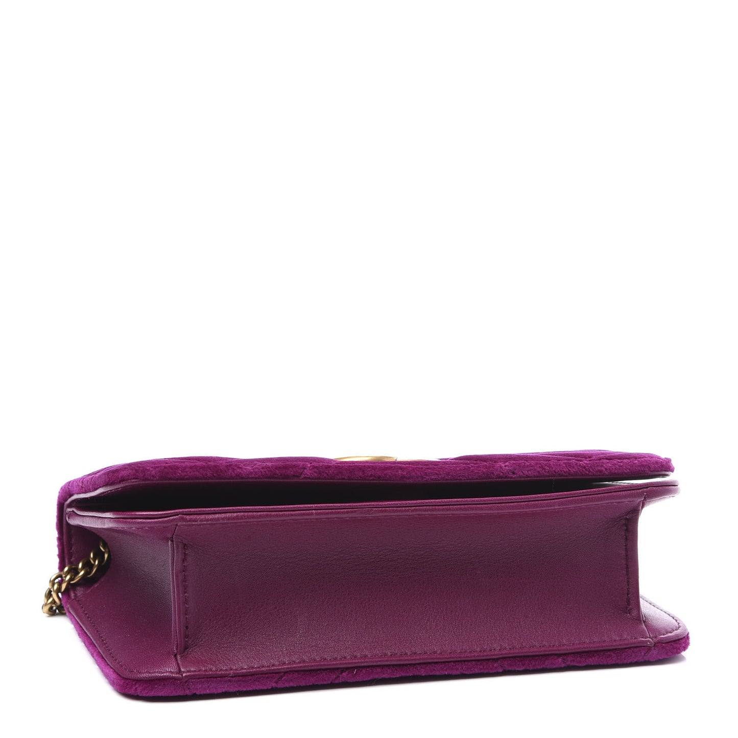 Velvet Matelasse GG Marmont Mini Bag Fuchsia Violet Cyclamen