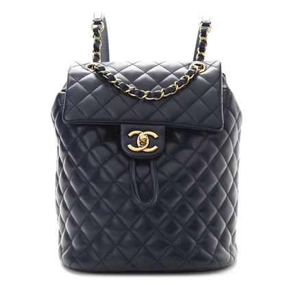Chanel Lambskin Quilted Small Urban Spirit Backpack Navy 1 of 13