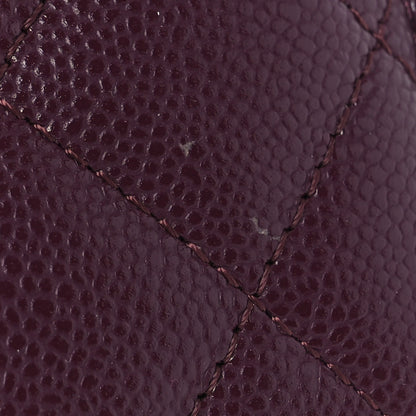 Chanel Caviar Quilted Card Holder Burgundy 10 of 11
