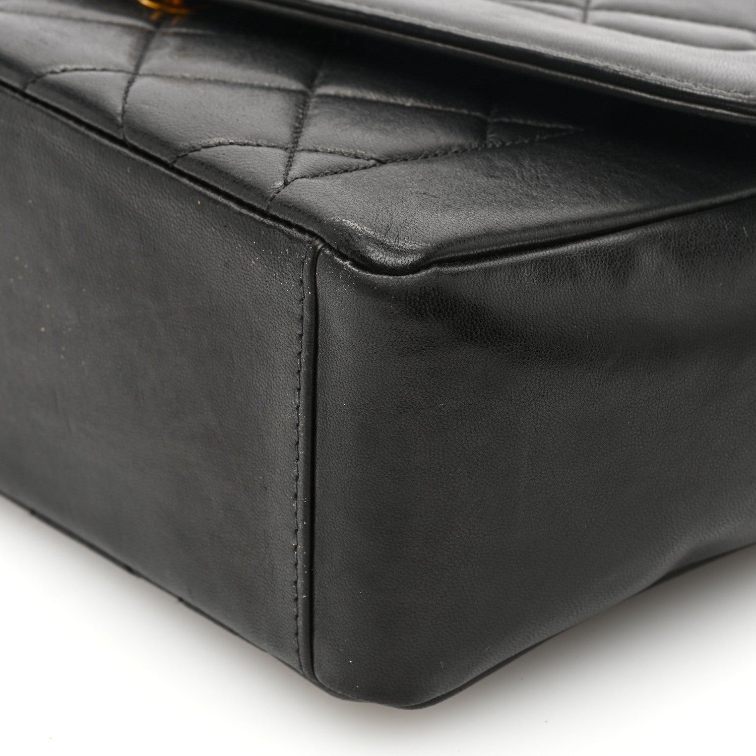 Chanel Lambskin Quilted Medium Single Flap Black 10 of 11