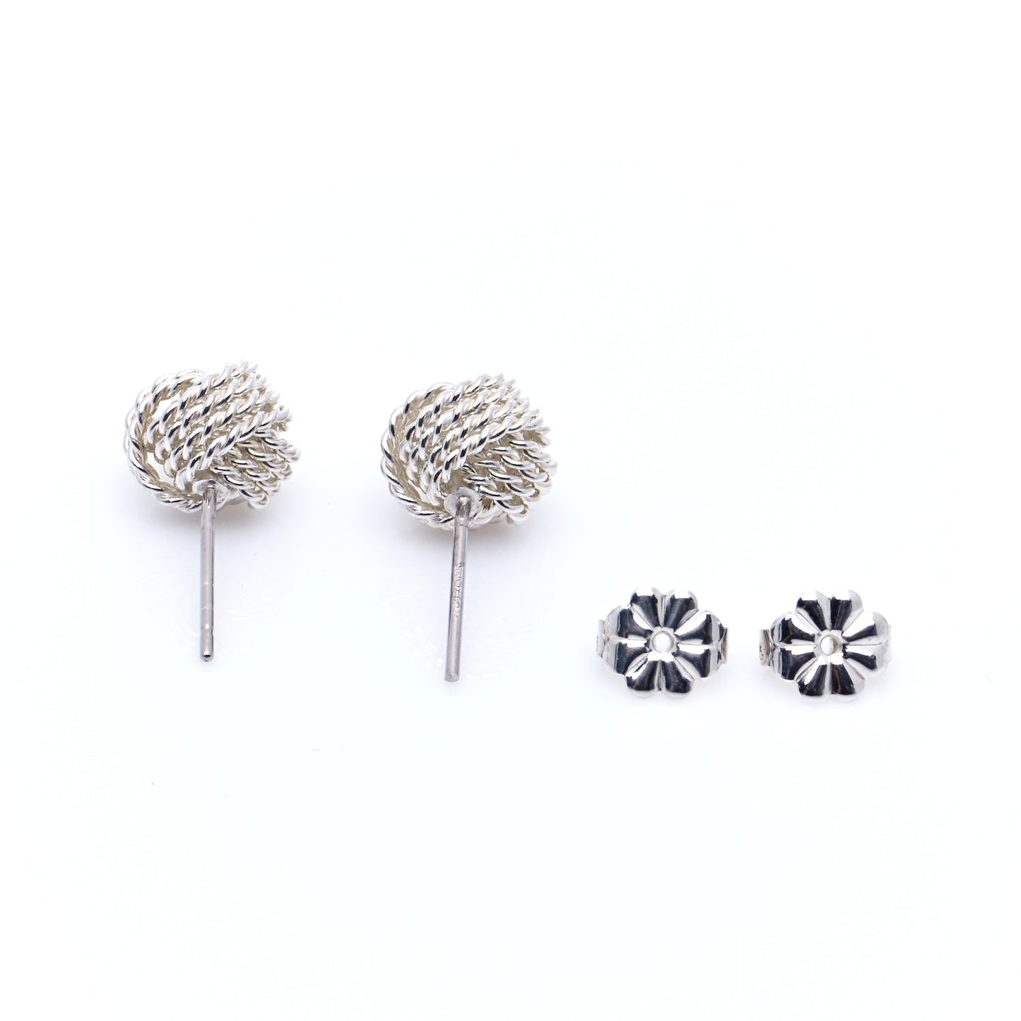 Sterling Silver Twist Knot Earrings