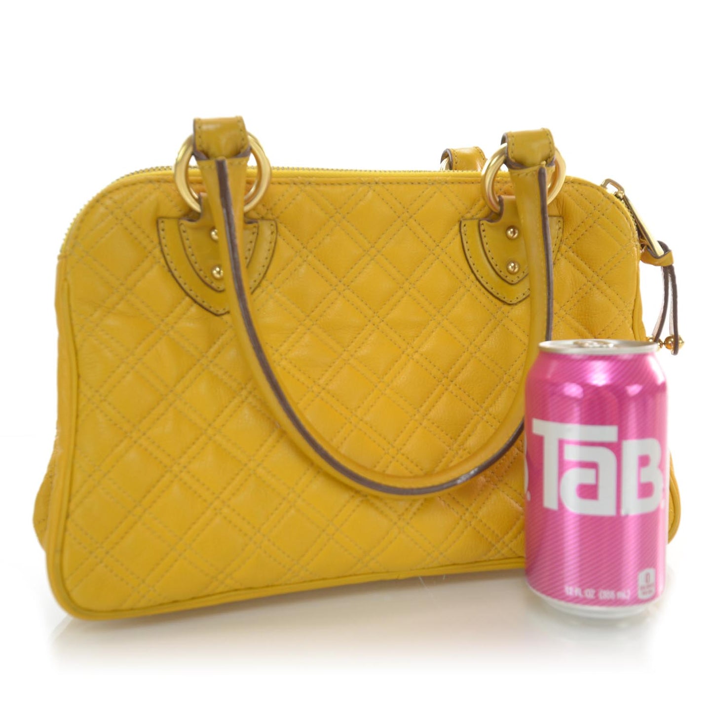 Leather Quilted Blake Mango