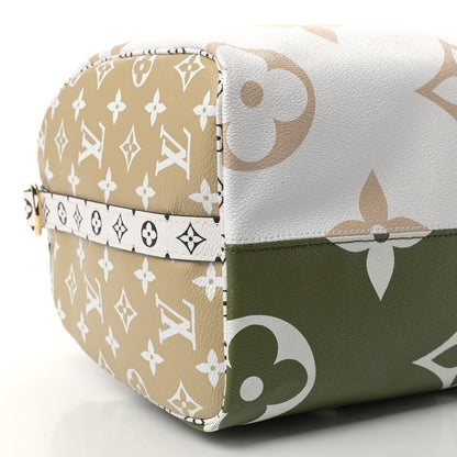 Louis Vuitton Monogram Giant Speedy Bandouliere 30 Kaki Beige 8 of 9