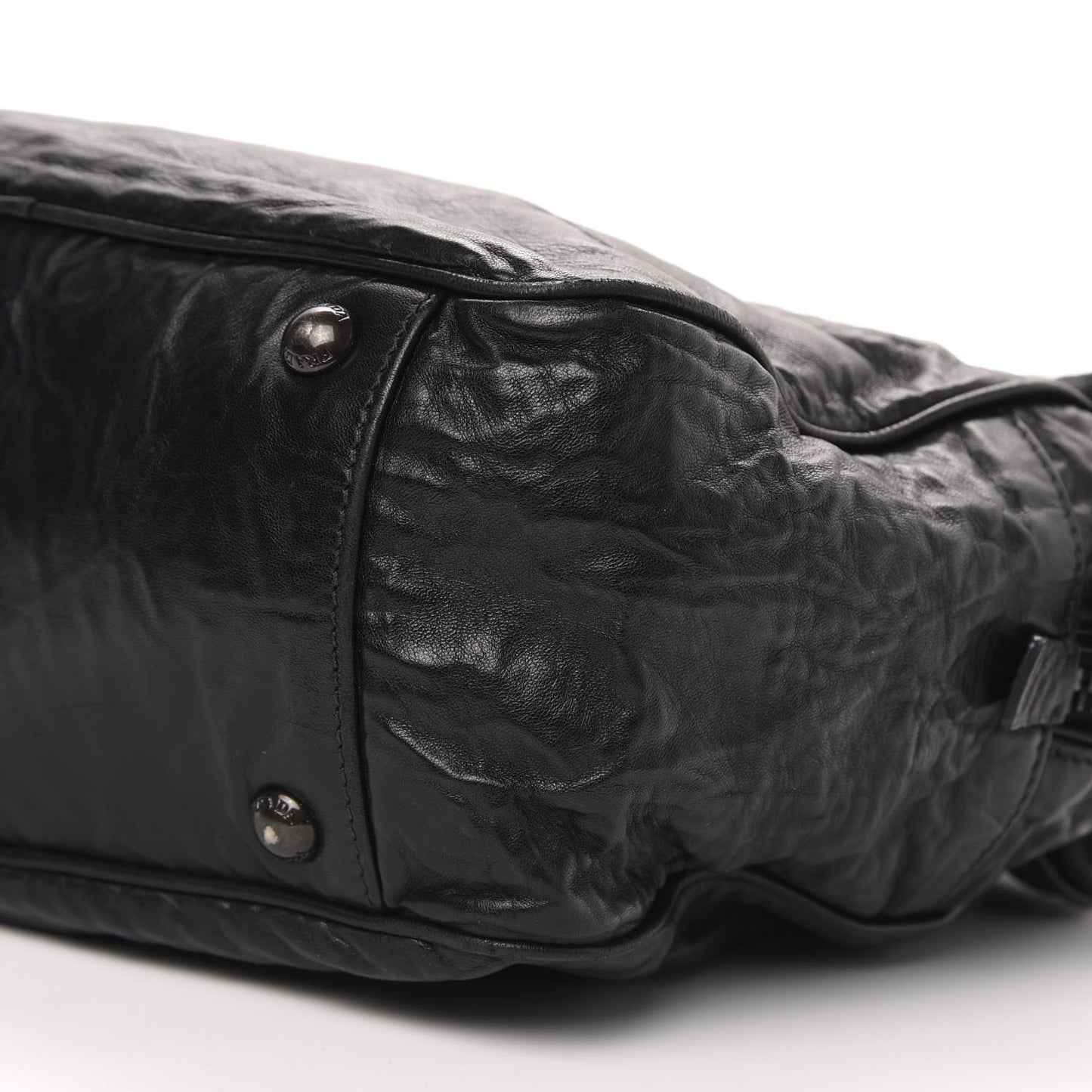 Nappa Antique Shoulder Bag Black